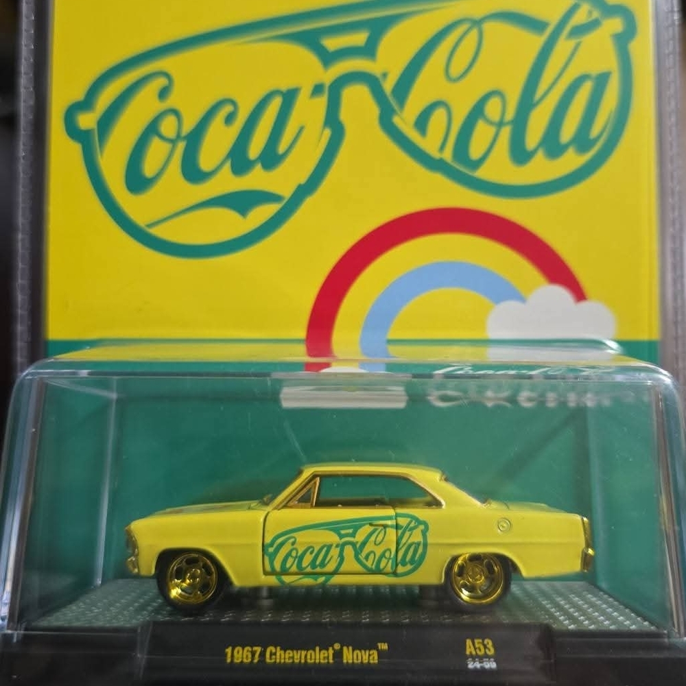 Coca-Cola Yellow and Green 1967 Chevrolet Nova Model 750pcs Chase